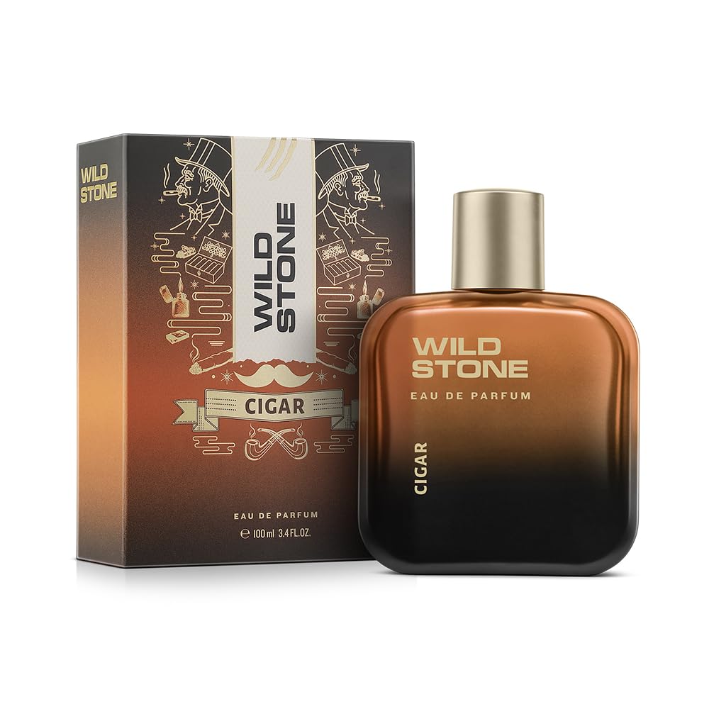 Wild StoneCigar Eau De Parfum for Men, 100ml|Spicy and Woody Long Lasting Perfume for Men| Dailywear Fragrance|Premium EDP