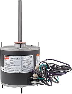 Condenser Fan Motor, 1/2 HP, 1075 RPM, 60Hz