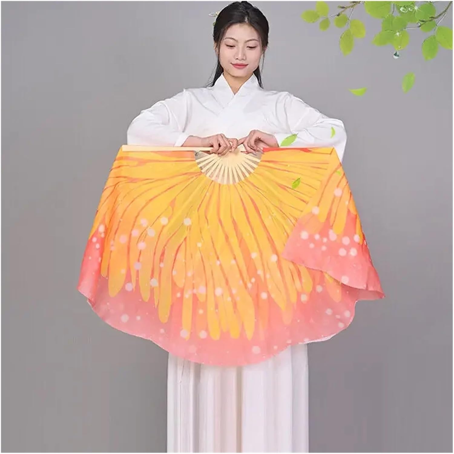 1Pair Butterfly Fan Hand for Dancing Play Costume Props Folded Bone Performance Dance Fans Party Stage