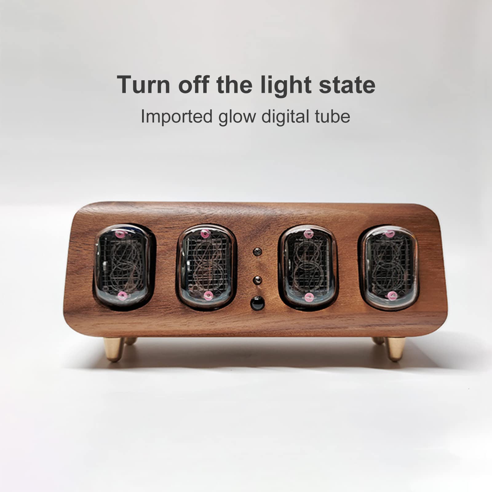 Nixie Röhrenuhr, ehemalige Sowjetunion, IN12, Leuchtröhrenuhr, mehrere Steuerungen, automatische Helligkeitsanpassung, Massivholzuhr, dekorative Schreibtischuhr, kreative Geschenke