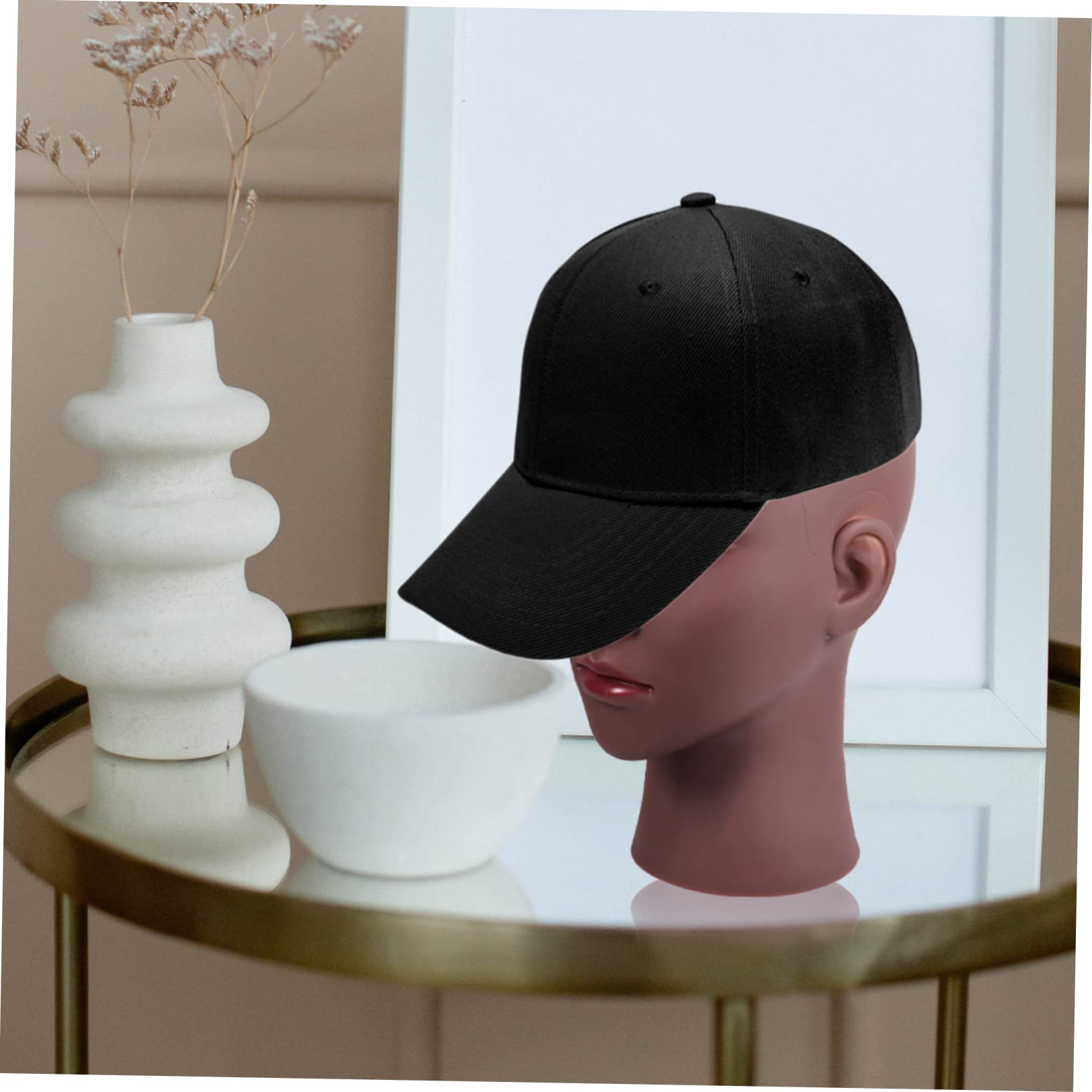 Supporto Testa Manichino per Parrucche e Cappelli 53cm PVC