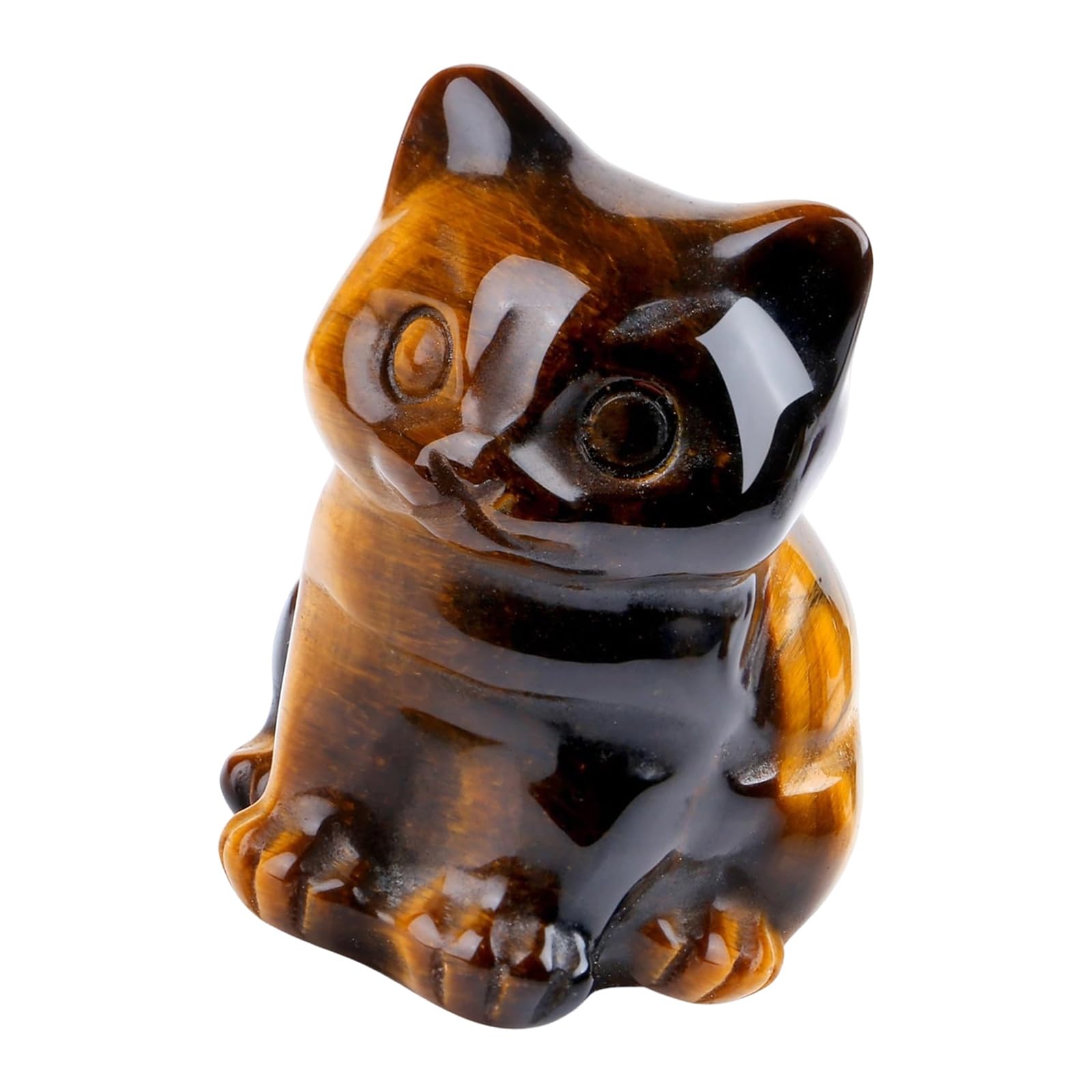 Cat Decorations, Statues, Crystals, Sitting Figures, Happy Cat Statue, Loss of Cat, Sympathy, Gift, Kitten Lover, Home Decoration, Crystal Figures, Lover Gift