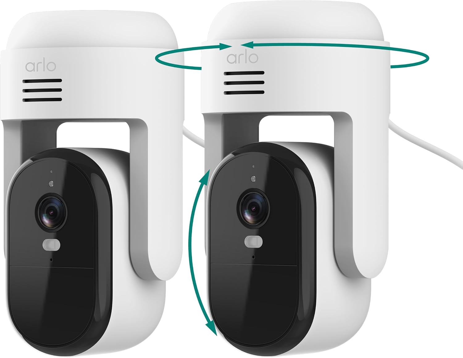 Essential Outdoor Pan Tilt Zoom Security Camera 2K Wired - 2-Cam | 360° pan & 180° tilt; Outdoor camera; Person, vehicle, package & pet detection; Auto motion tracking; 1-mo Secure plan incl.