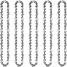 Joycabin Pack of 5 Saw Chains 12 Inch with 45 Drive Links 3/8 Inch LP Chainsaw Replacement Chain for Mini Battery Chainsaws Chain, Electric Chainsaws Accessories, Chains Replacement for Garden Tree,