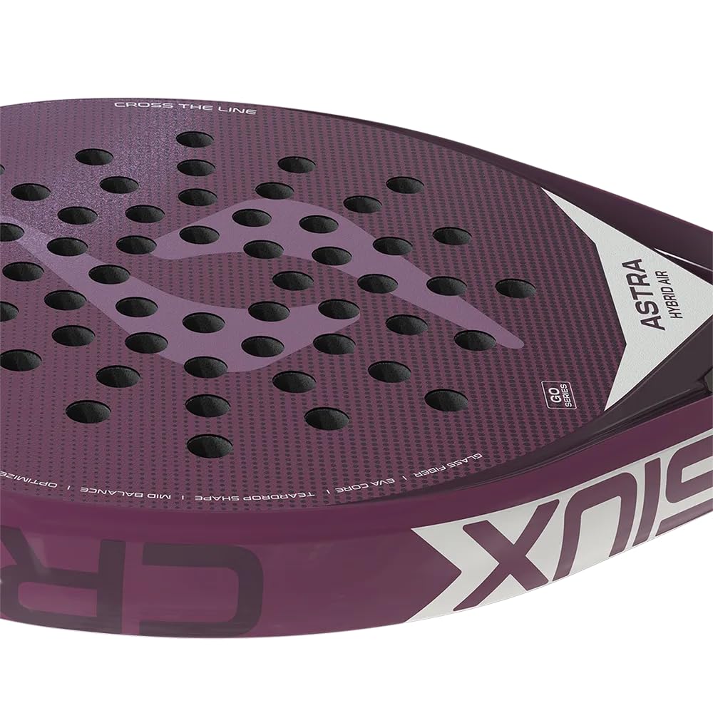 Siux - Pala de Pádel Astra Hybrid Air 2026 Violeta Forma Lágrima - Control y Potencia
