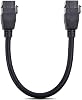 Acoplador Keystone HDMI 4K 2 Paquetes, Inserciones Keystone HDMI Hembra a Hembra | Adaptador HDMI con cable de extensión para placa de pared, (0.3 pies negro) 3