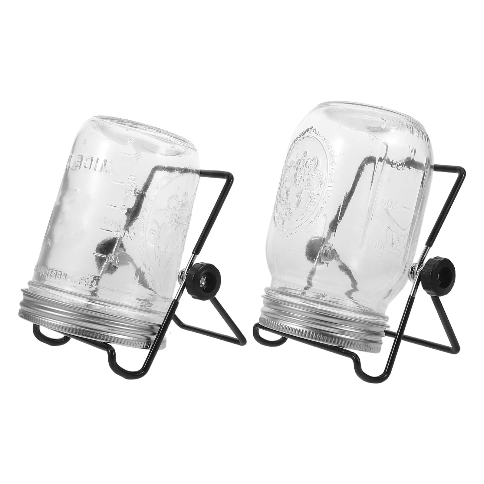 ORFOFE Lot De 2 Pots De Germination avec Couvercles en Maille Kit De Germination Support De Stockage pour Micro-Pousses Couvercles pour Pots De Culture