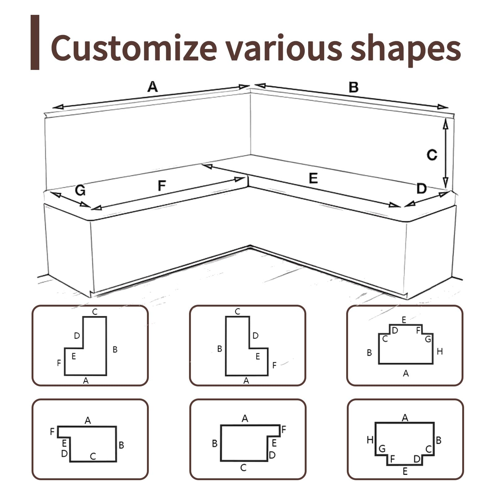 3cm Cuscino Per Panca Da Esterno Impermeabile Cuscini Panchina Per Giardino | Antiscivolo Cuscini Sedie per Davanzale dondolo divano Terrazza Interni personalizzabile Lavabile(5#,60x170cm)