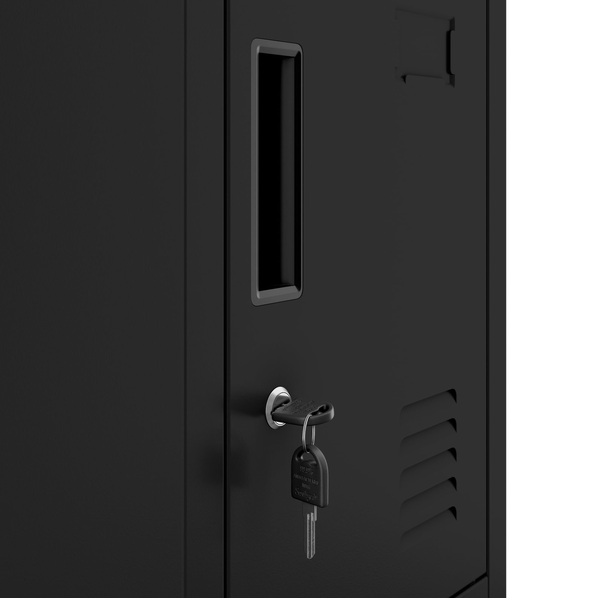 Jan Nowak Armoire Vestiaire Métallique 4 Casiers Verrouillables | Vestiaire professionnel en acier 0,6 mm, 4 casiers ventilés et verrouillables, fixation murale, rangement sécurisé.