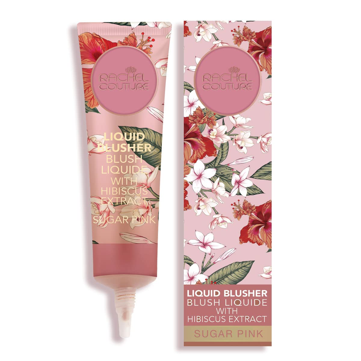 Rachel CoutureLiquid Blush for Radiant, Glowing Cheeks | Vegan & Cruelty-Free | Hibiscus Extract Infused - 0.50 Oz - Sugar Pink
