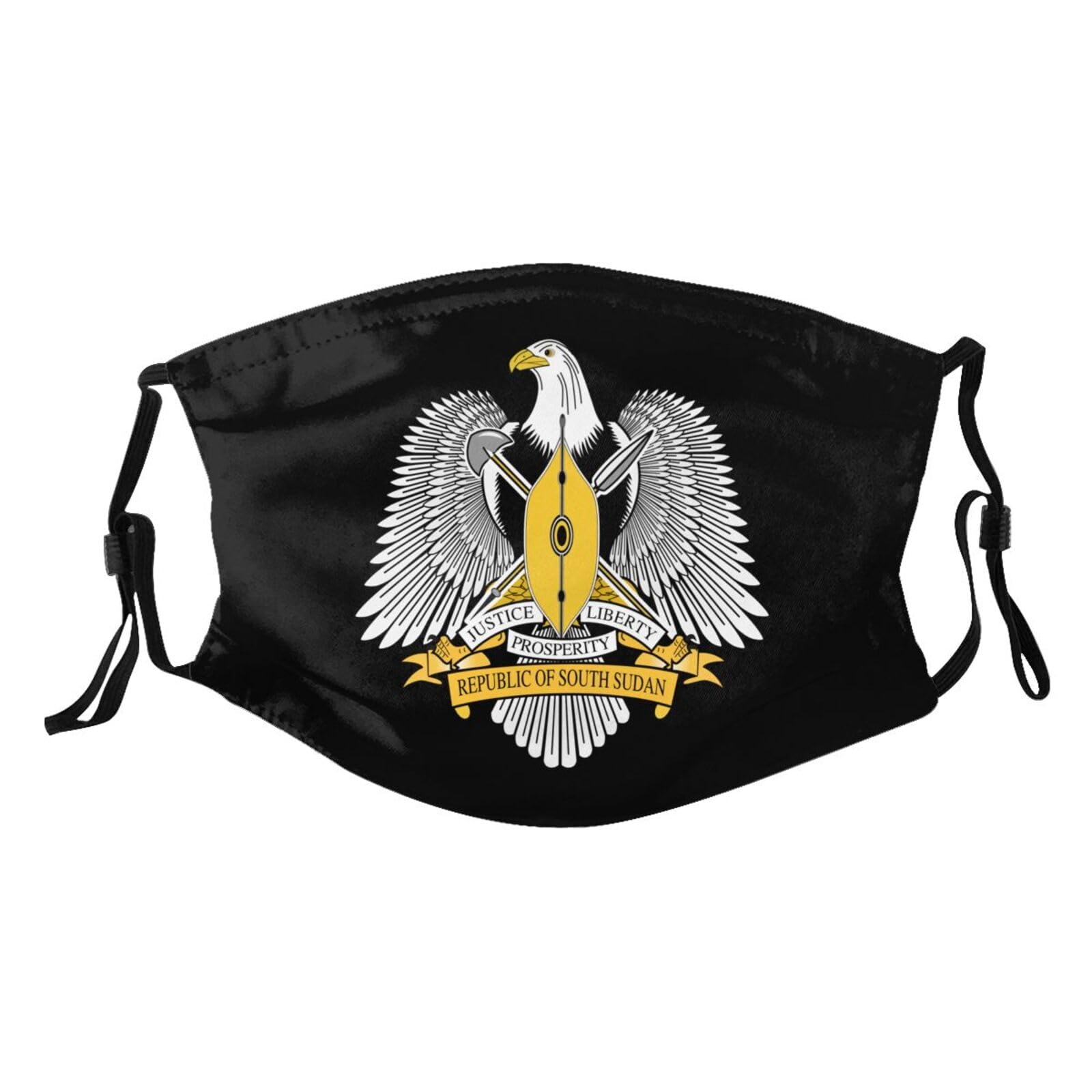 Coat of Arms South Sudan Adult Dust Mask Adjustable Dust Face with 2 Filter5444