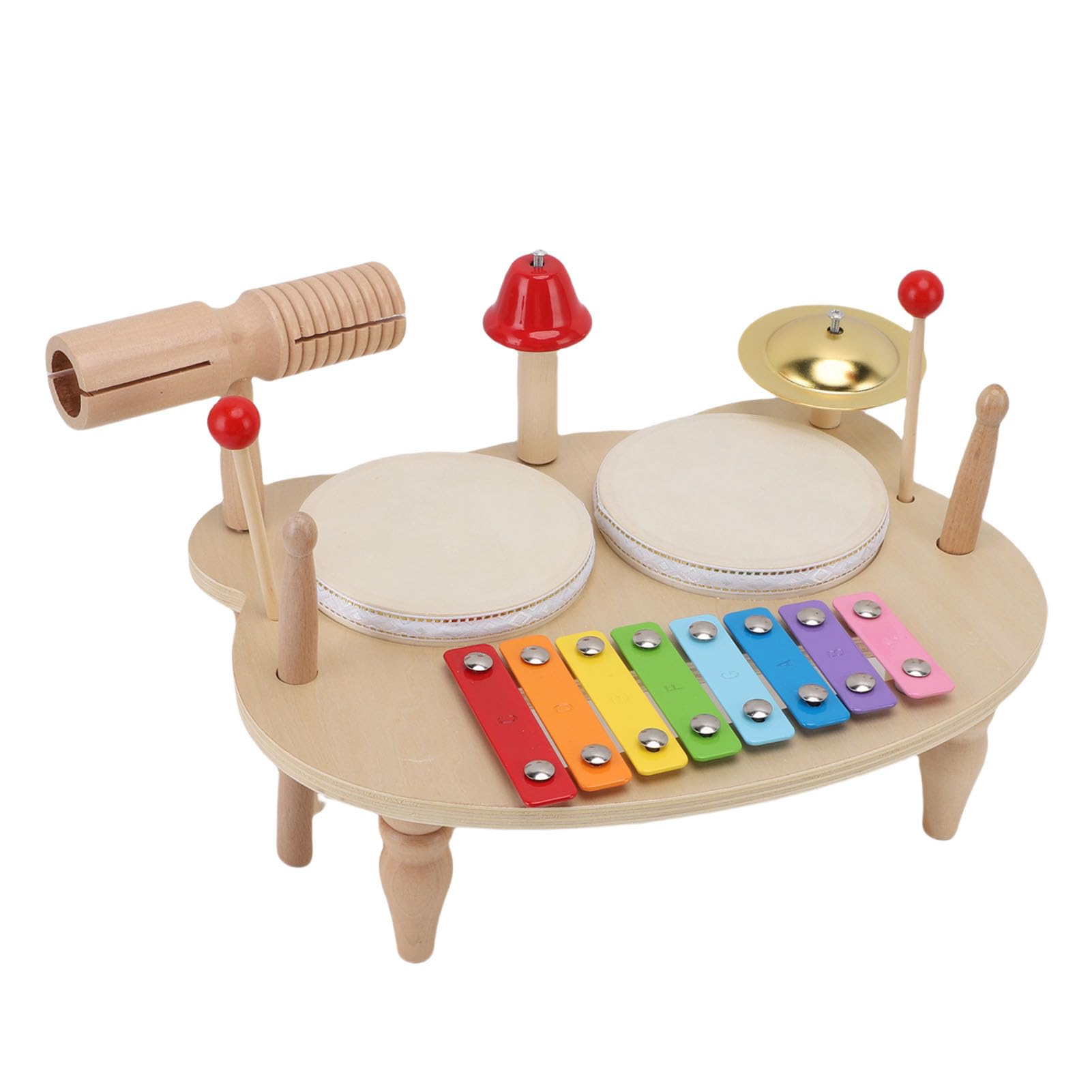 Muzyka Percussion Toy, Edukacyjny Zestaw Bębnów dla Dzieci dla Chłopców Wczesna Edukacja i Budowanie Umiejętności