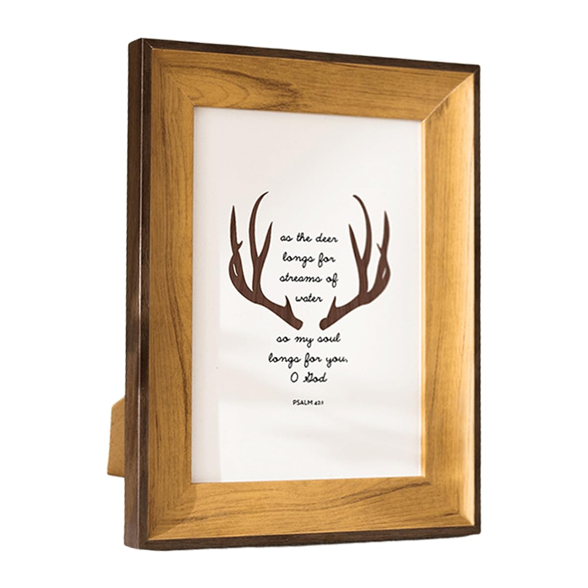 A4 Picture Frames Sturdy Wood Composite Photo Frames Sleek Design Table Top Exclusives Collection (Brown + Wood,A4)