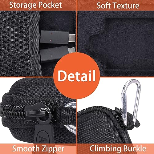 Aenllosi Hard Carrying Case Compatible with Crucial X9 / X9 Pro / X10 Pro 1TB/2TB/4TB Portable SSD,USB 3.2 External Solid State Drive & USB Cable Organizer(Case Only) - Image 4