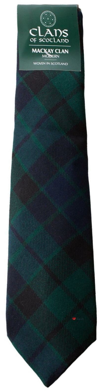 I Luv Ltd Multi Mackay Clan 100% Wool Scottish Tartan Tie