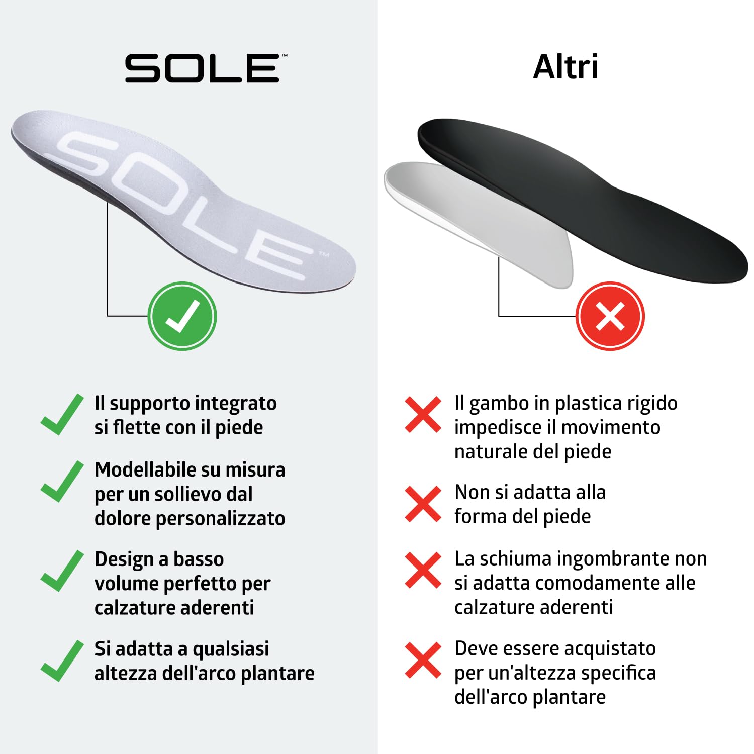 Suola da uomo larghezza regolare, Grigio (Grigio), 46 EU