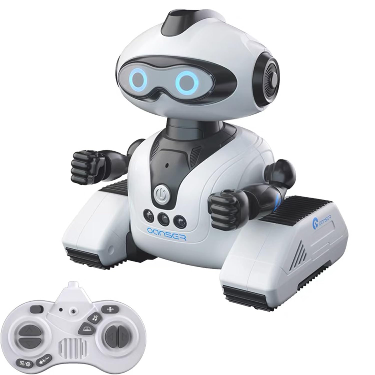 VATOS RC Robot Toy for Kids with 2.4GHz Remote Control & Gesture Control (White)