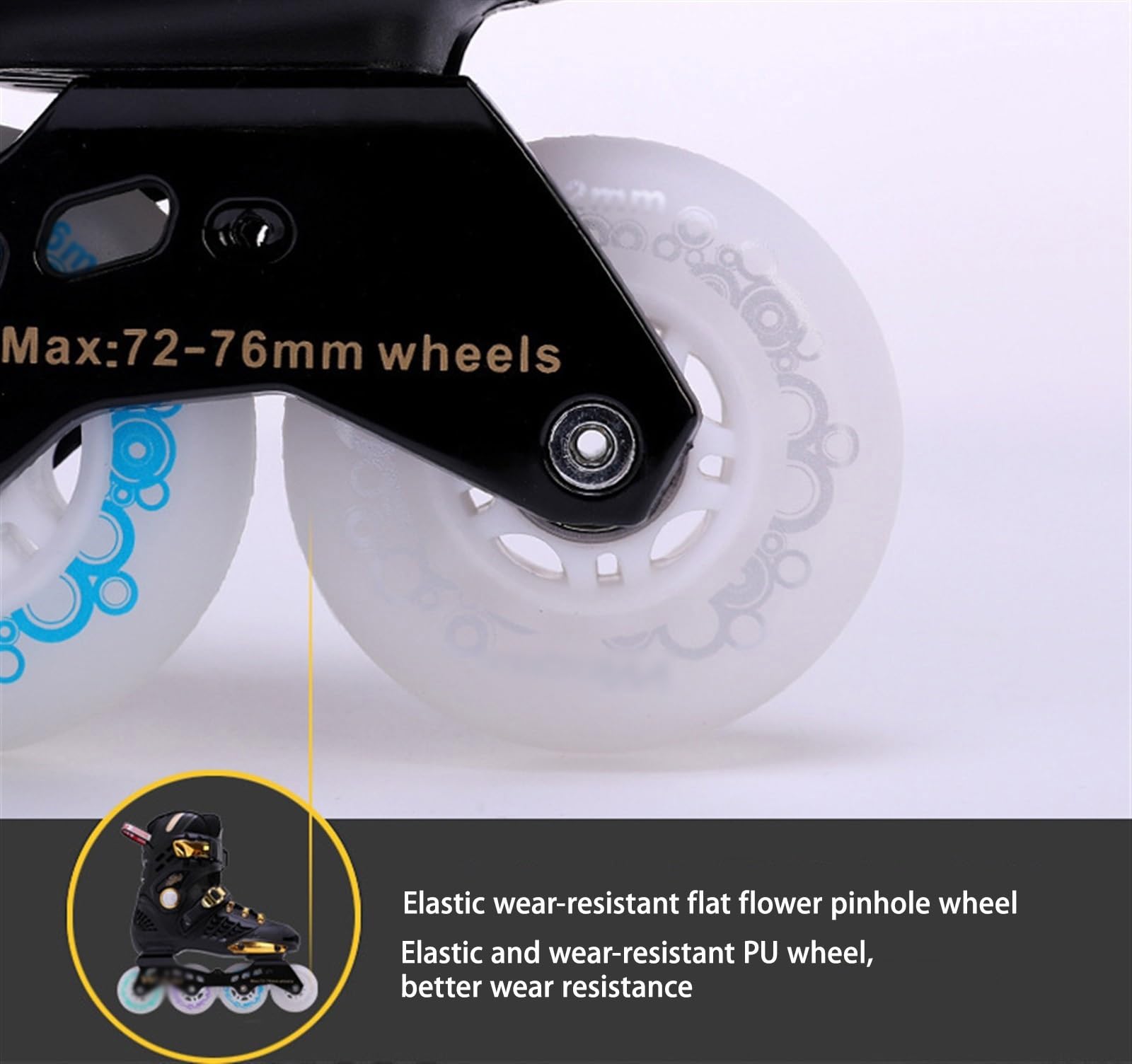Roller en Ligne Réglables pour Femmes Et Hommes, Roller Enfant Professionnels pour Débutants, Patin A Roulette pour Promenade Et Parc