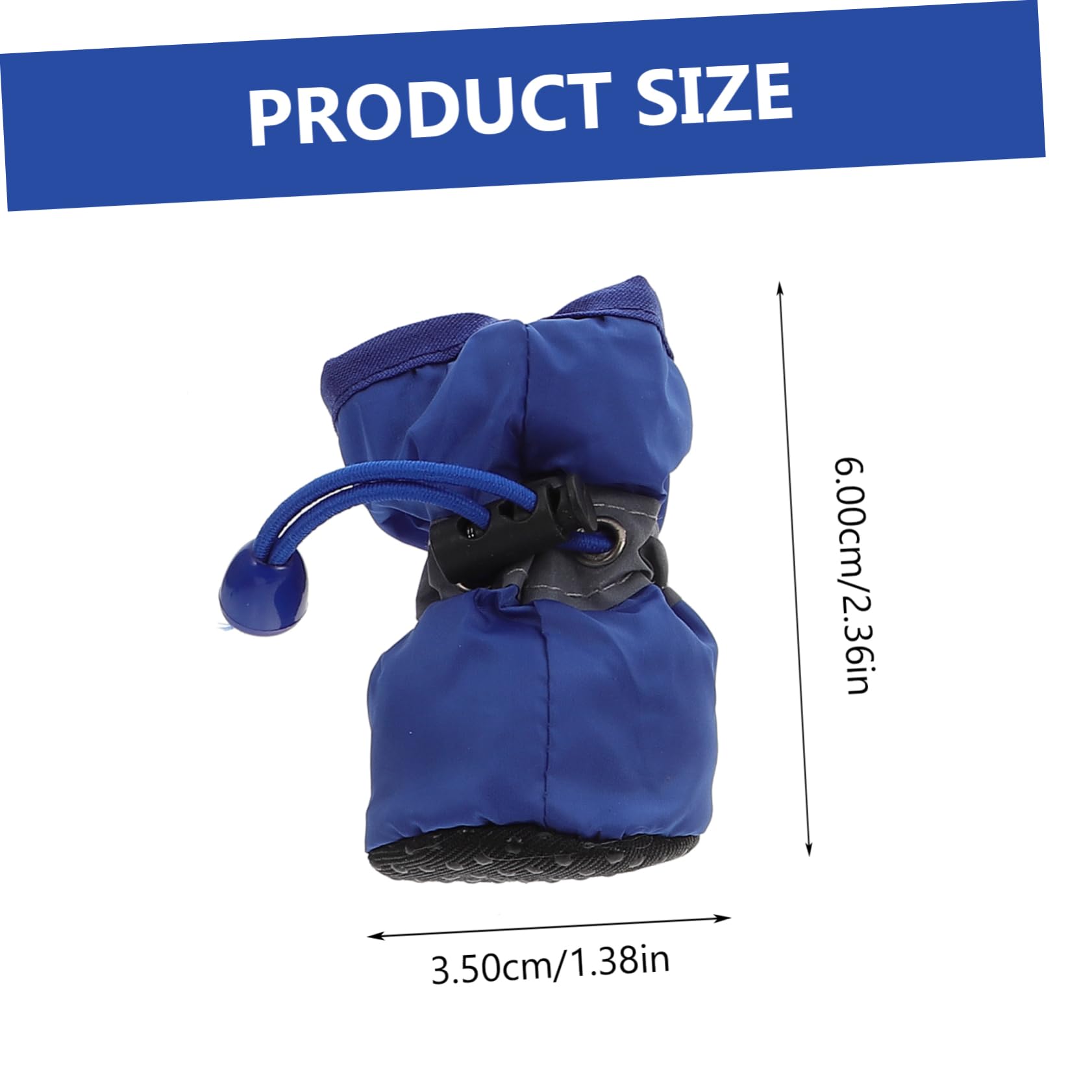 CIYODO 3Sets Dog Rain Boots Non Slip Pet Footwear for Dogs Comfortable Lining and