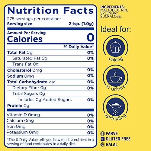 Splenda, No Calorie Sweetener Granular, 9.7 Oz #TOP2