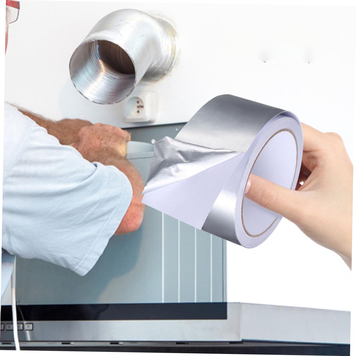 5rotoli Nastro Adesivo Alluminio Per Riparazioni e Isolamenti Metri Resistente e Facile Da Usare Adatto Per Casa Ufficio e Fabbrica