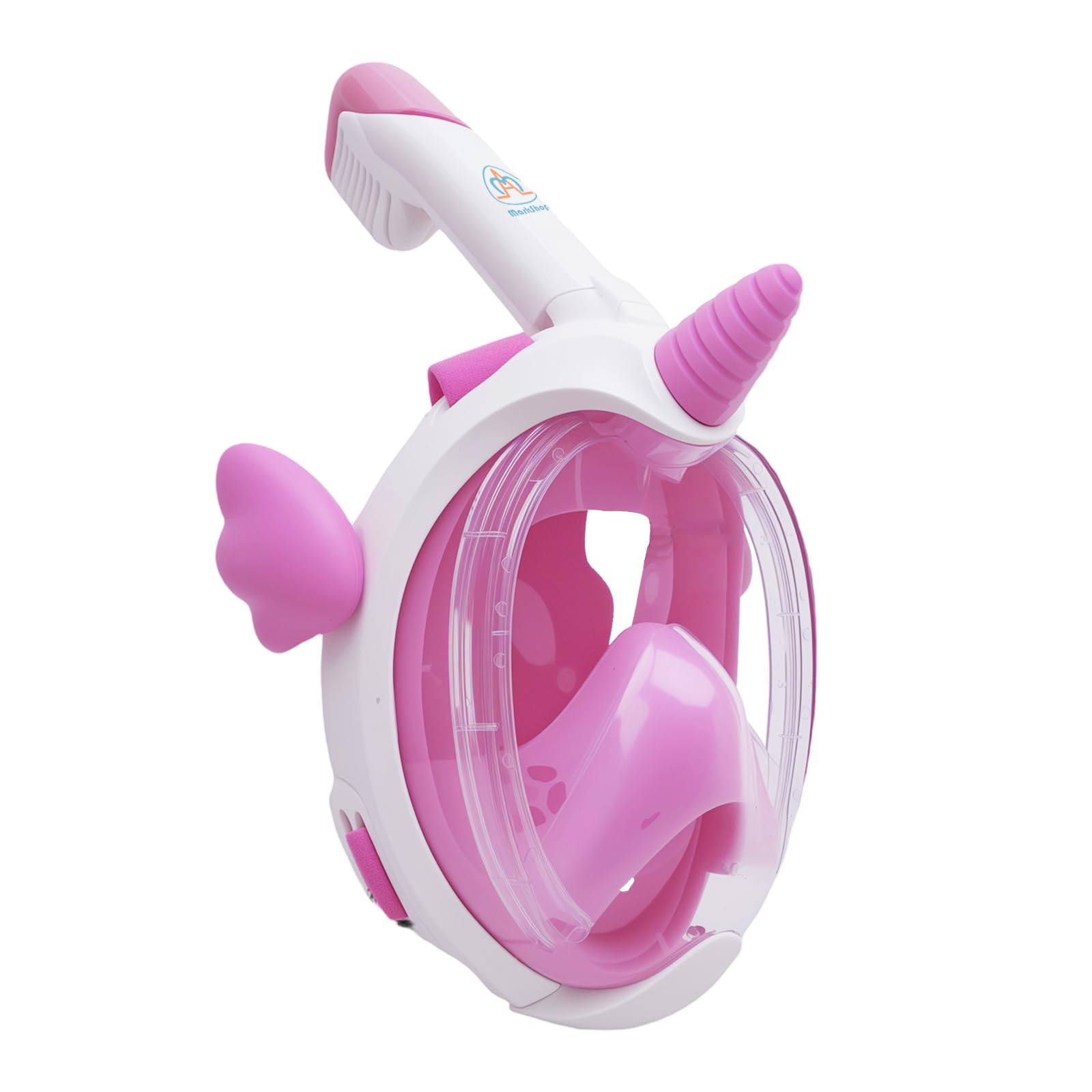Markshop Snorkel Set Kids 6-14 – Full Face Snorkel Mask for Children, Unicorn Kids Snorkel Set with 180° Panoramic View, Anti-Fog & Anti-Leak Snorkel Mask – Gift for Boys & Girls (Pink)