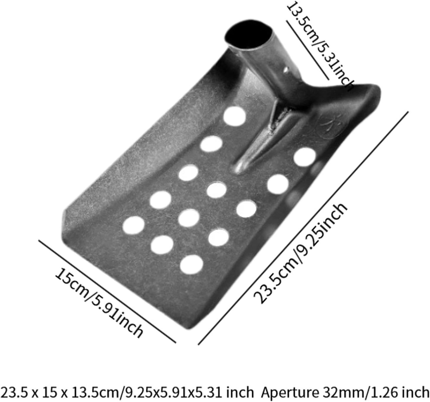 Dualoai Metal Sifting Mud Portable Household Drain Sewage Cleaner for Backyard Camping Hiking Outdoors, Square, 23.5x15x13.5cm - Image 2