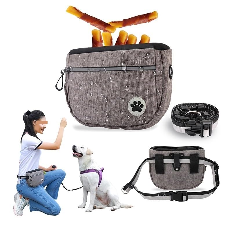 Pochette de collation de dressage de chien portable Sac de taille de dressage de chien Sac de collation de récompense for chien Pochette de collation de promenade de chien Sac de taille de récompense