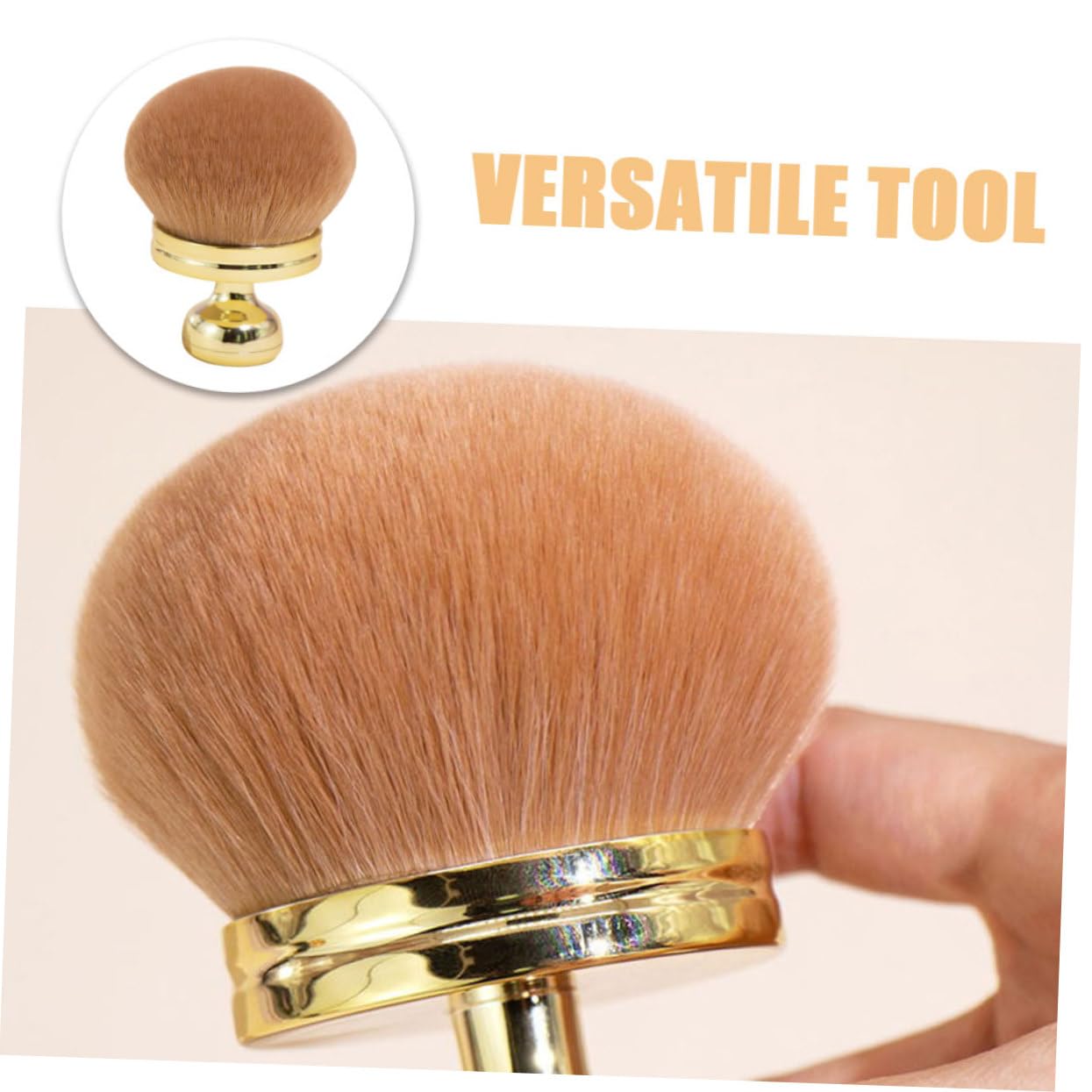 Didiseaon 3 Piezas Brocha maquillaje y esponjosa brochas maquillaje pinceles maquillaje cepillo polvo fijador brocha maquillaje en polvo fijador multifunción pintura rubor