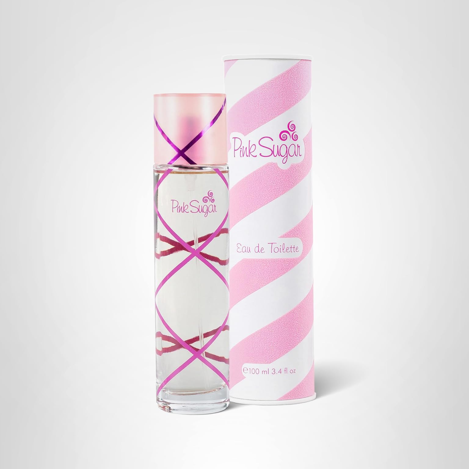 Pink Sugar Eau de Toilette Perfume for Women, Floral + Fruity Scent, Notes of Raspberry, Cotton Candy, and Vanilla, Sweet and Sensual Fragrance