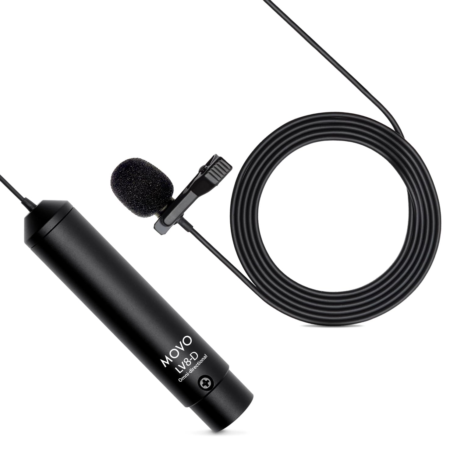Amazon.com: Movo LV8-D Broadcast-Quality XLR Lavalier Omni