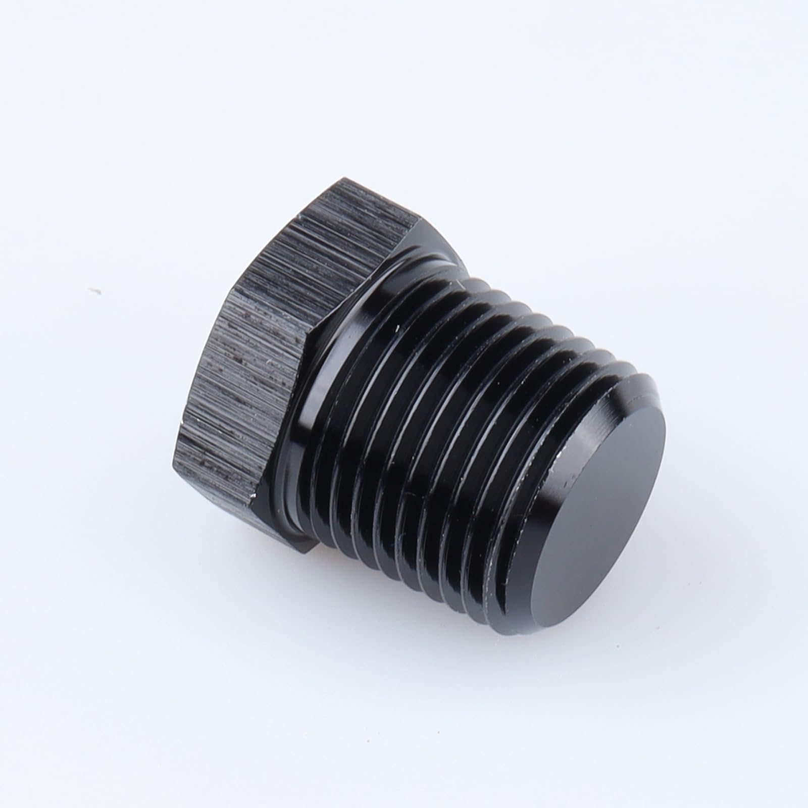 Adaptateur NPT 1/4 mâle en aluminium noir hex pour raccord de tuyau AC Performance