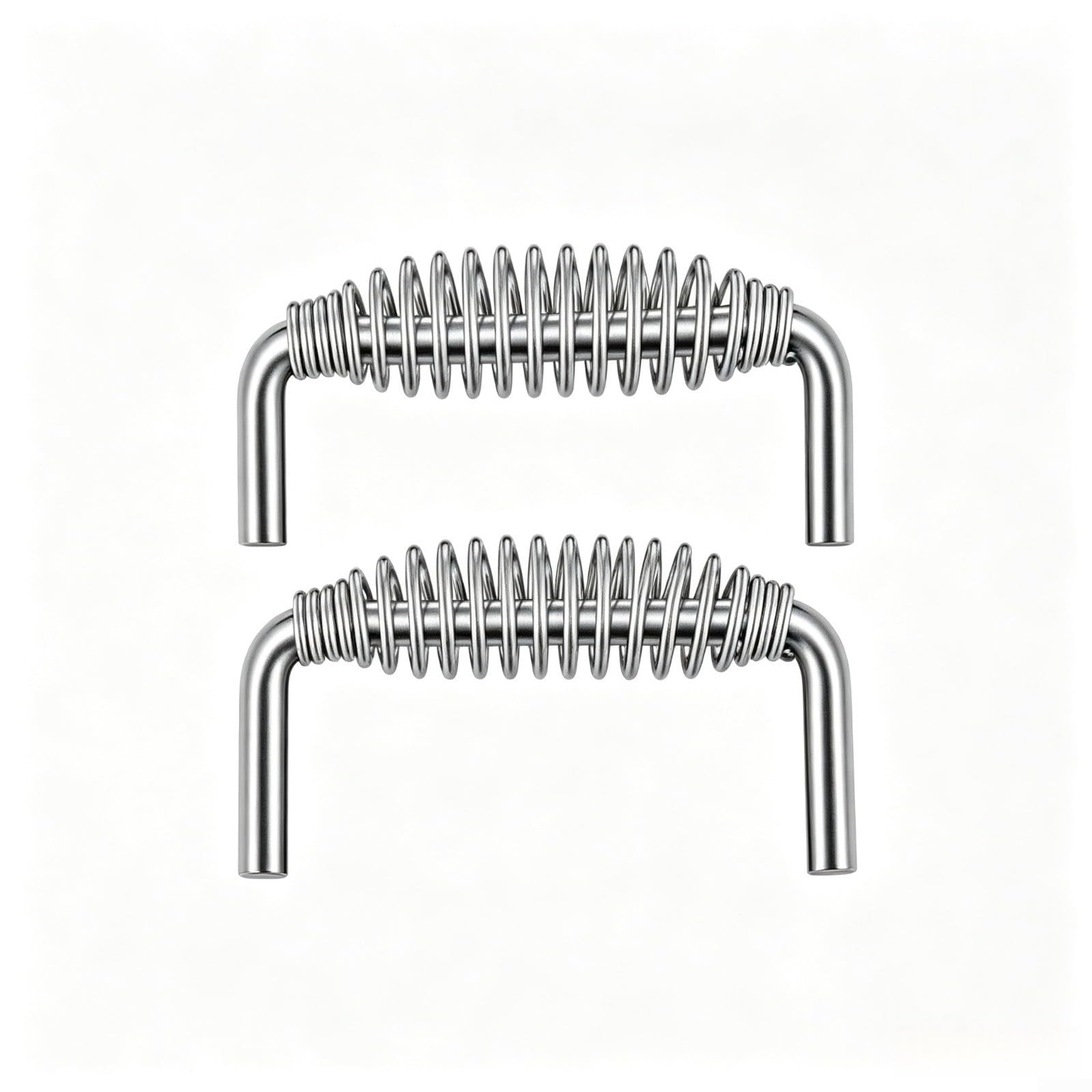 Manopole a molla per barbecue in acciaio inox per barbecue, stufe a legna, grill, forni, caminetti (4 pezzi)