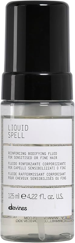 Liquid Spell Reinforcing Bodifying Fluid, Leave-In Fine Hair Mousse | For sensitized, fine hair. It strengthens the hair structure, giving vitality & body, making the hair appear silky & shiny.
