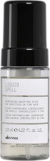 Davines Liquid Spell Reinforcing Bodifying Fluid, Liquid-to-Foam Volumizing Treatment for Fine or Sensitized Hair - Thickens & Strengthens Structure with Heat Protection - Weightless, 4.23 Fl Oz