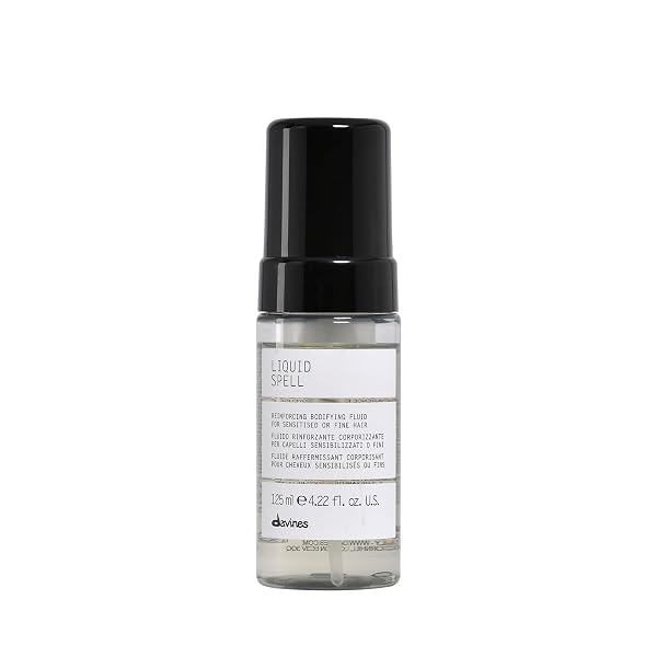Davines Liquid Spell Reinforcing Bodifying Fluid, Liquid-to-Foam Volumizing Treatment for Fine or Sensitized Hair - Thic