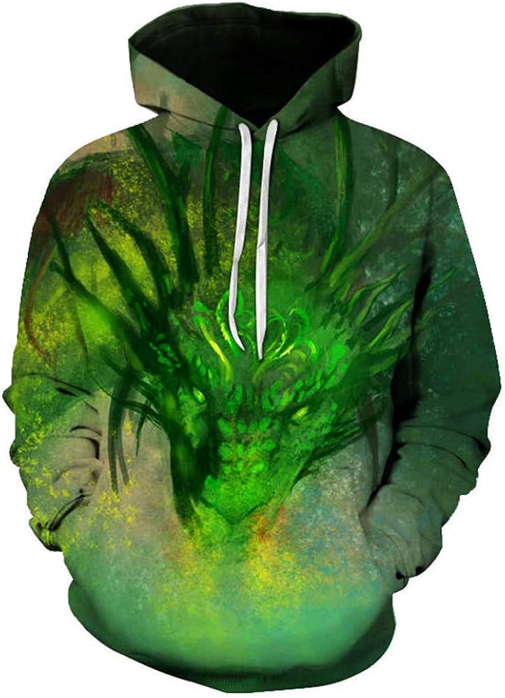 Green dragon hoodie Clearance
