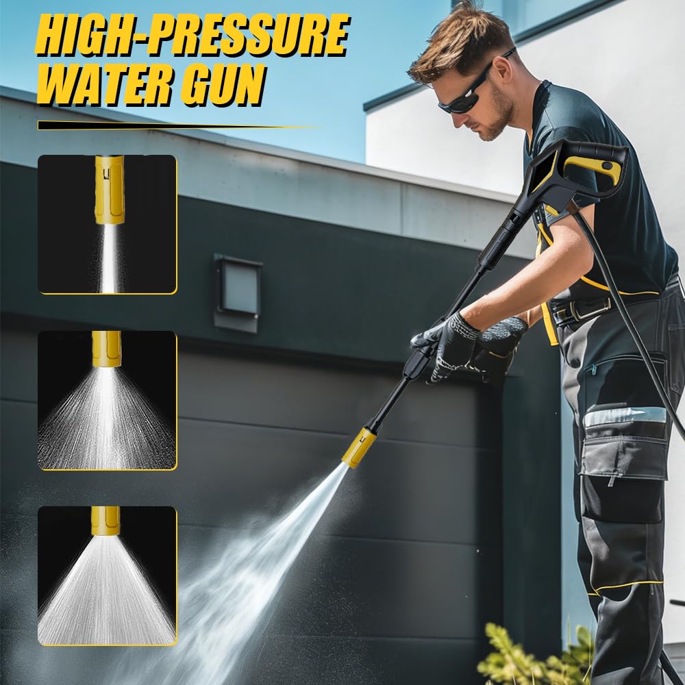 Power Jet, pistola ad alta pressione, pistola ad acqua ad alta pressione per Kärcher K2-K7, Powerjet, idropulitrice ad alta pressione, ugello regolabile per lavaggio auto, giardino, terrazza