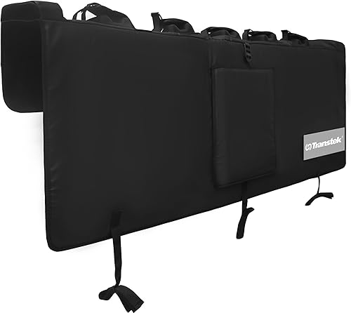 Miniatura 9 de TRANSTEK Almohadilla para portón trasero de 21.6 pulgadas para bicicleta de montaña, mejorada con tiras reflectantes y bolsillos para herramientas