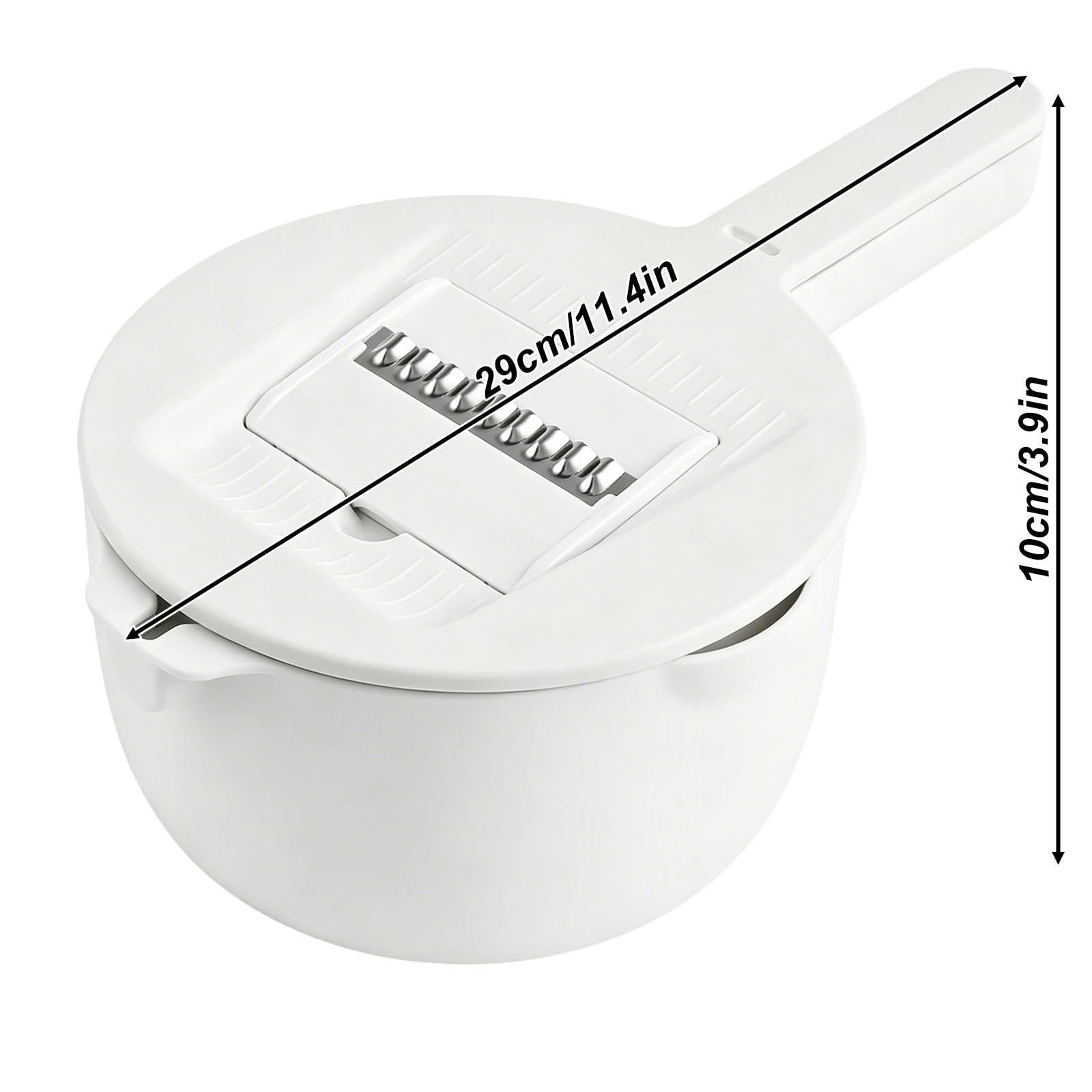 Cortador de Verdura, Mandolina de Cocina Profesional, Picador Verduras con Recipiente, Protectores Manos Resistentes Para Proteger tus Manos, Cortador Frutas, Utensilio