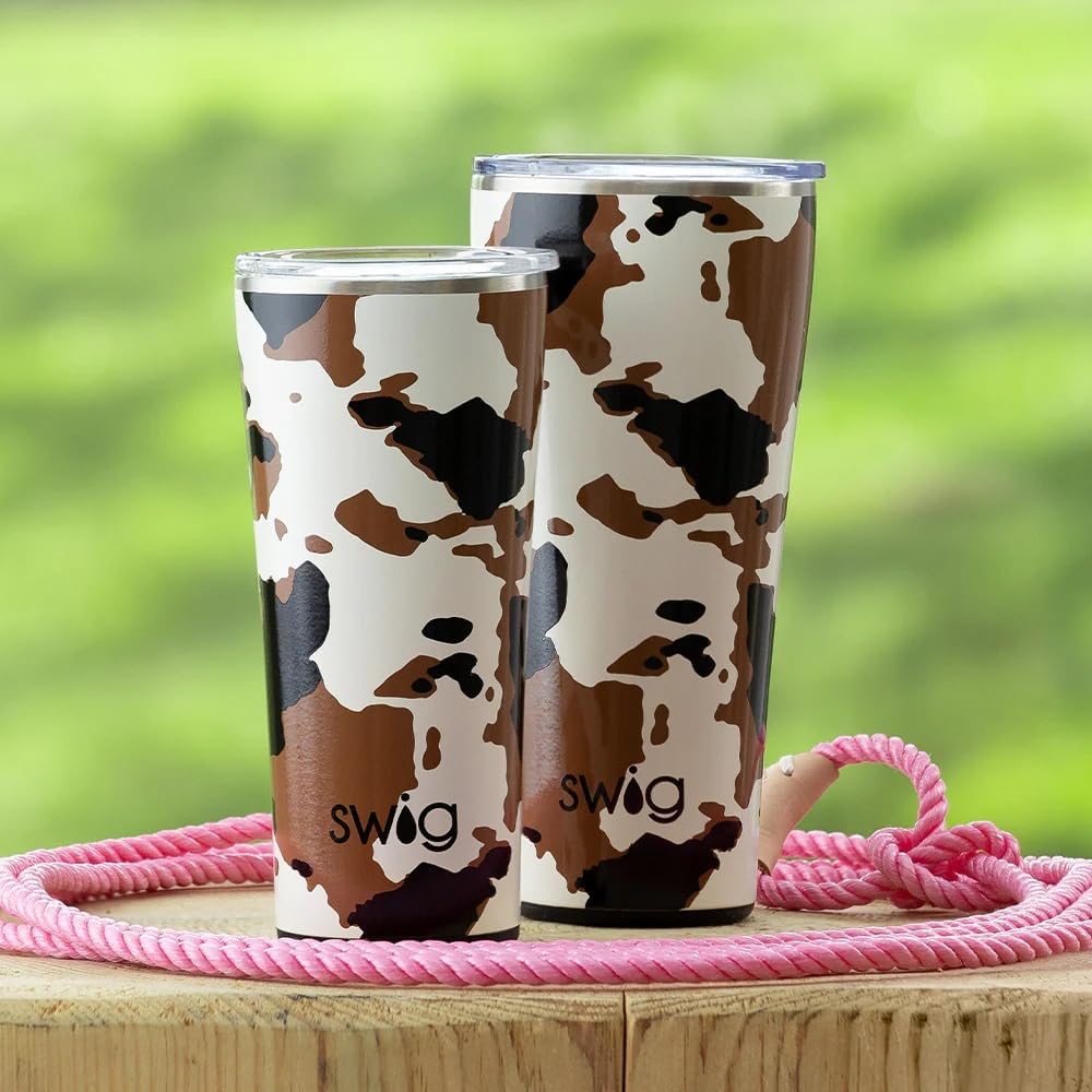 Swig Life 22oz Insulated Tumbler, Travel Coffee Tumbler with Lid, Cup Holder Friendly Travel Coffee Mug, Stainless Steel (Hayride) - Image 3