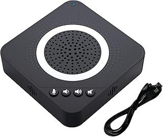 XIXIAN Microphone,USB Desktop Conference 360° Omnidirectional Condenser Computer PC Mic Plug and Play for PC Laptop Video Conference Business Meeting Gaming Online Class Skype Chatting