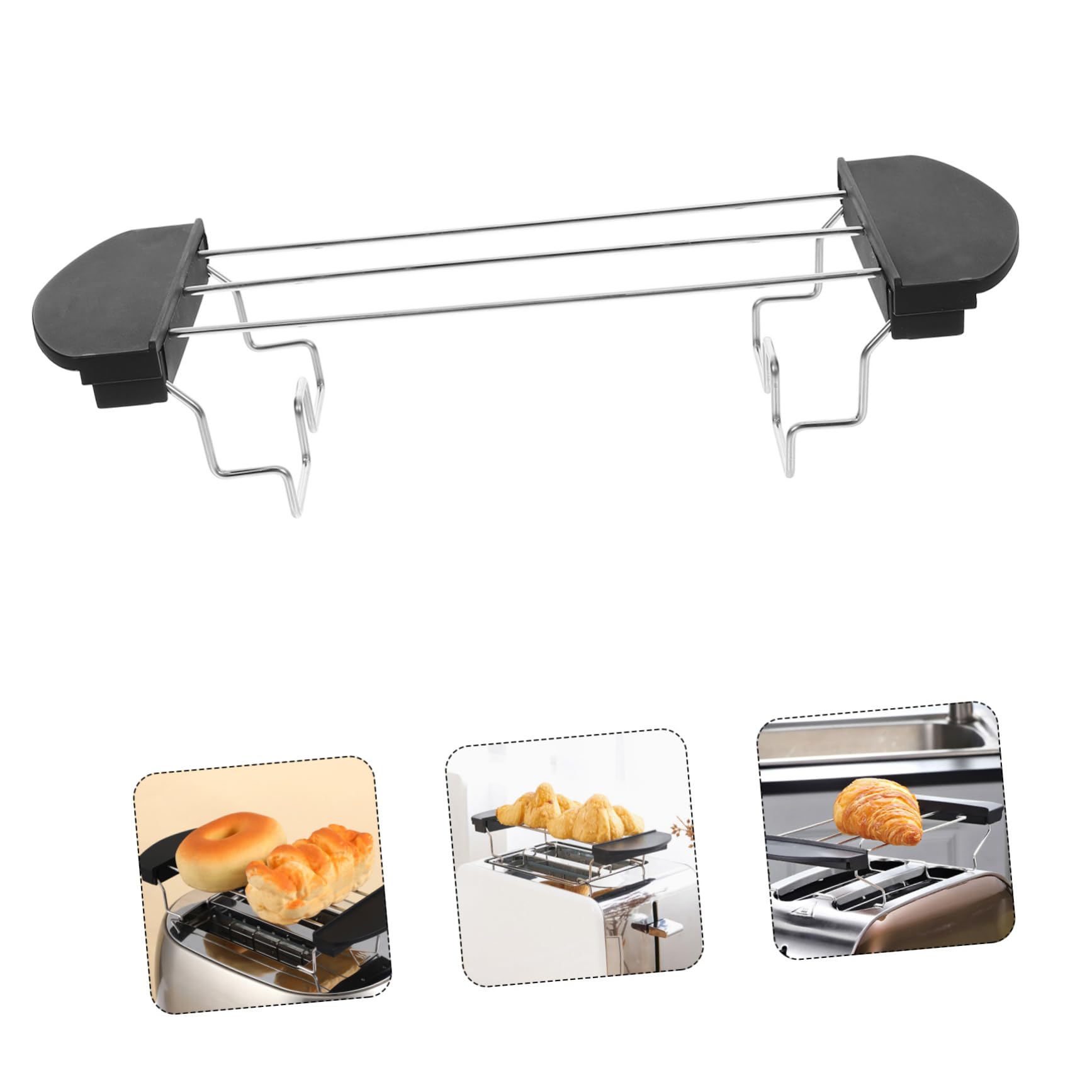 Support à Pain Inox – Pour 6 Tranches – Garde Le Pain Croustillant – Design Simple & Pratique – Idéal Maison/café