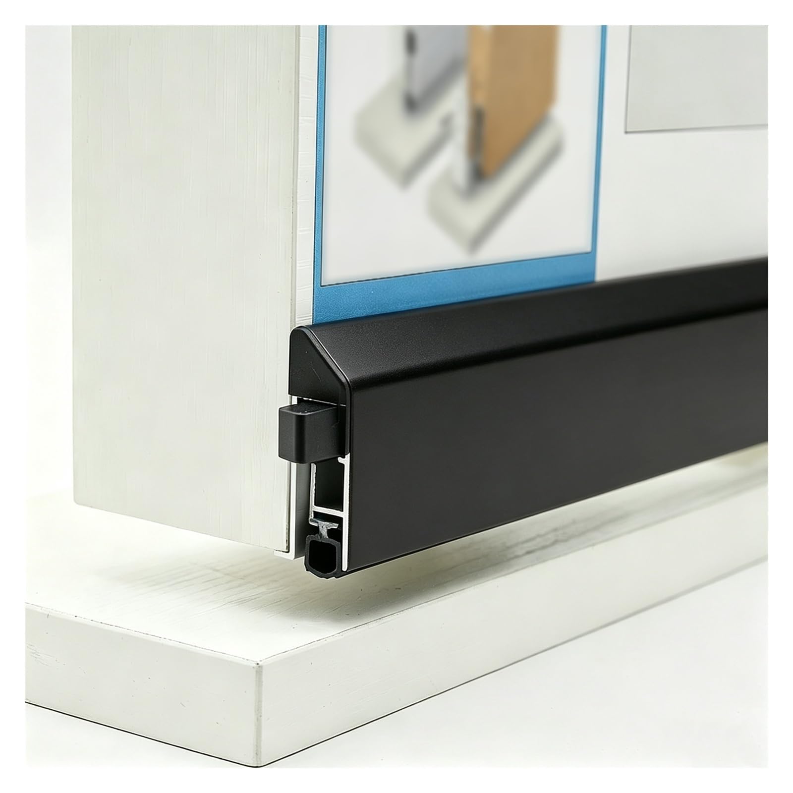Burlete automático puerta ajustable 30-190 cm hogar negocio
