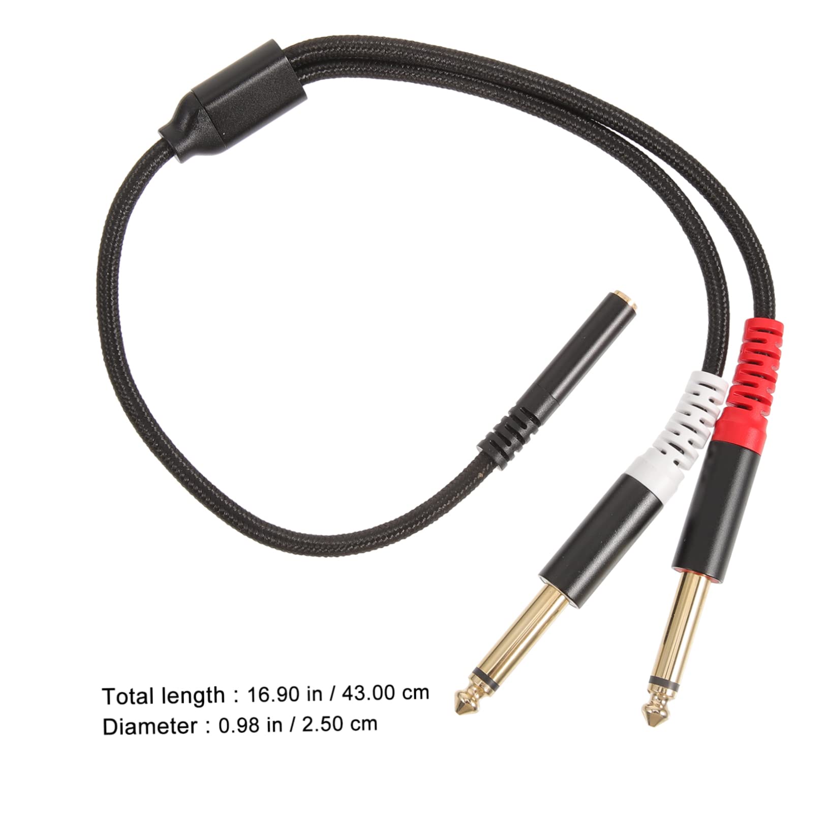 5 Stücke High-Fidelity 3 5mm Zu 1/4 Zoll Audio Splitter Kabel Stereo Zu Mono Adapter Keine Treiber Benötigt