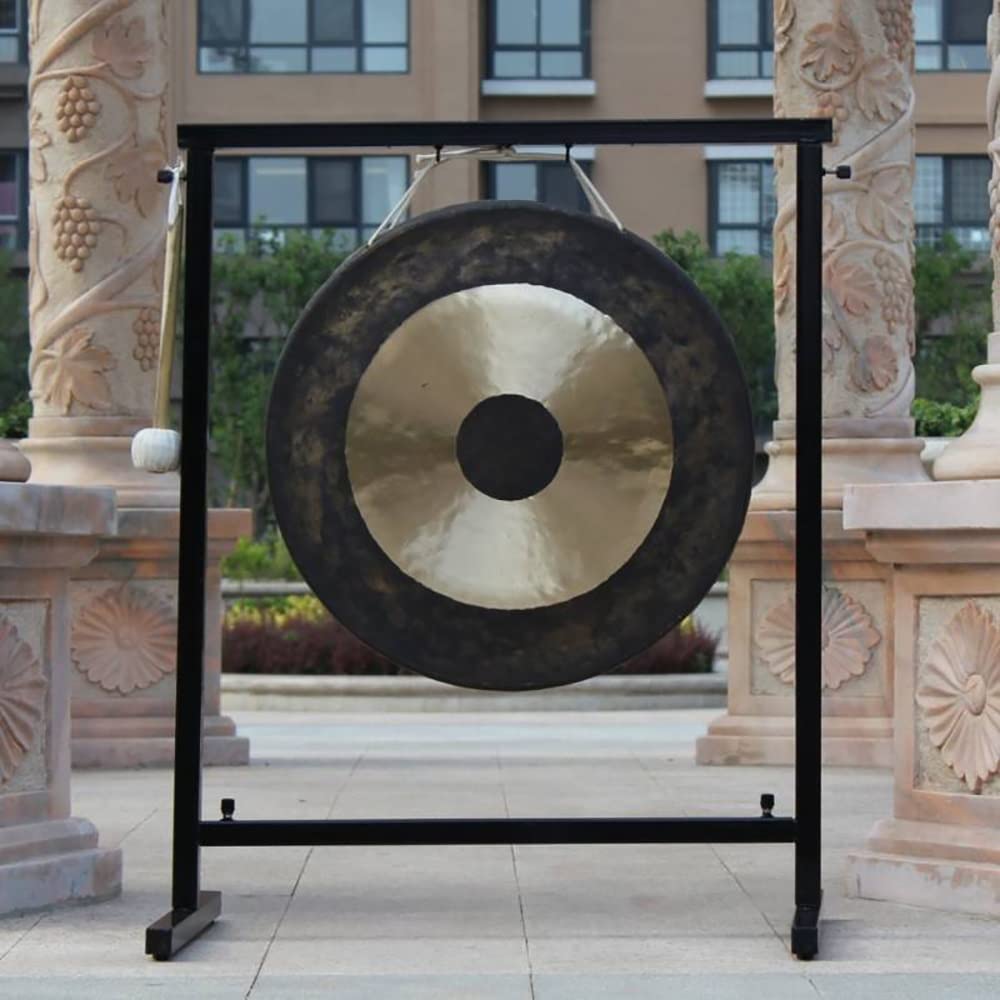 Gong Chino De Bronce, Hermosa Calidad De Lavado Brillante Y Sonido Relajante, con Mazo De Gong, Cuerda Colgante, Ideal For La Curación del Sonido, El Hogar O La Oficina (Size : 16 Inch)