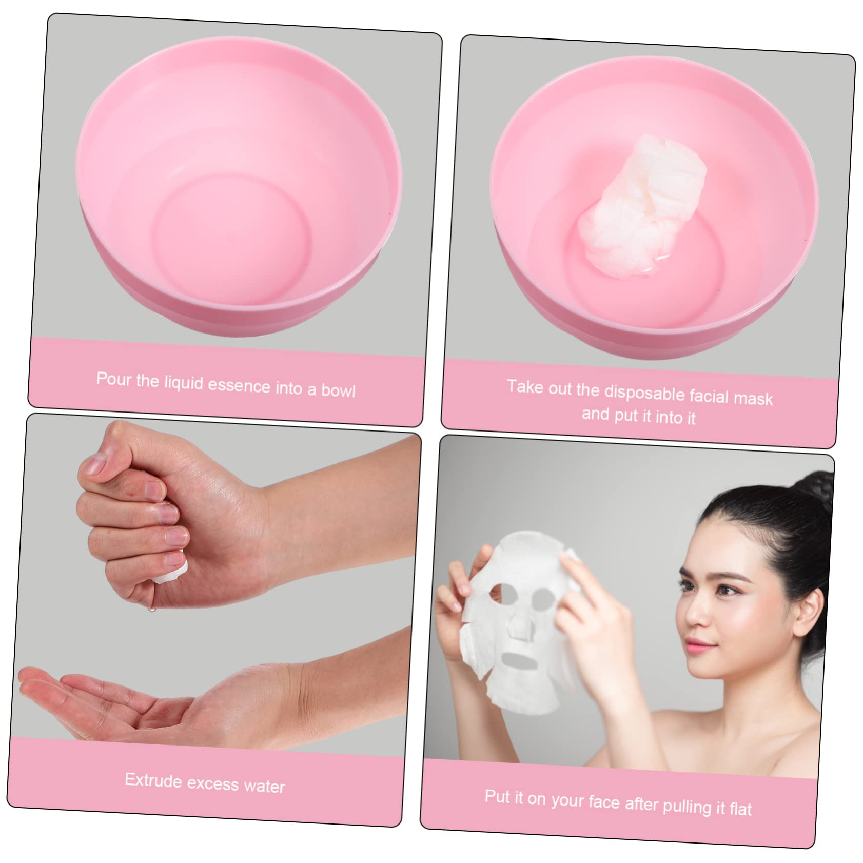 Didiseaon Diy Facial Mask Kit Applicator Brush Compressed Face Mask Tool Set Skincare Tool