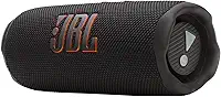 JBL Flip 7, altifalante Bluetooth portátil sem fios potente, bateria de 16h, resistente à água IP68, à prova de poeira e quedas, som Pro, AI Sound Boost, compatível com Auracast, preto