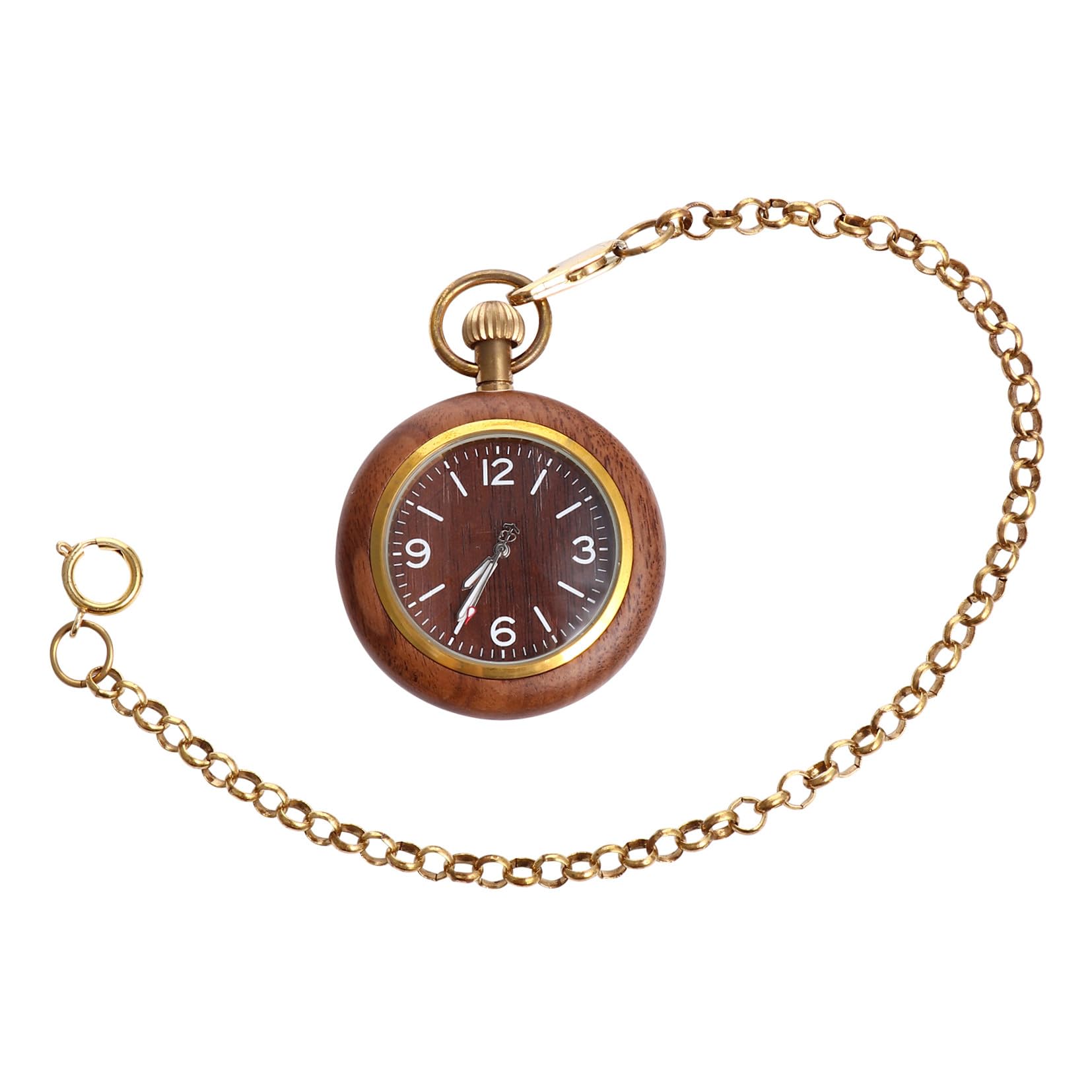 Toyvian Reloj de Bolsillo Precisión Vintage de Aleación, Movimiento de Cuarzo Estilo Clásico para Obsequio