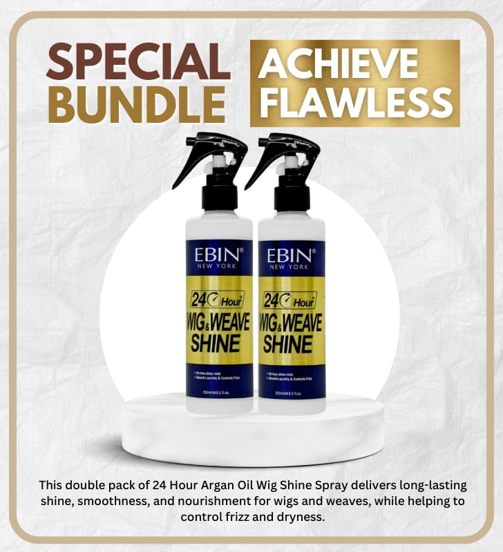 EBIN NEW YORK Wig Shine Spray – Moisturizing Argan Oil